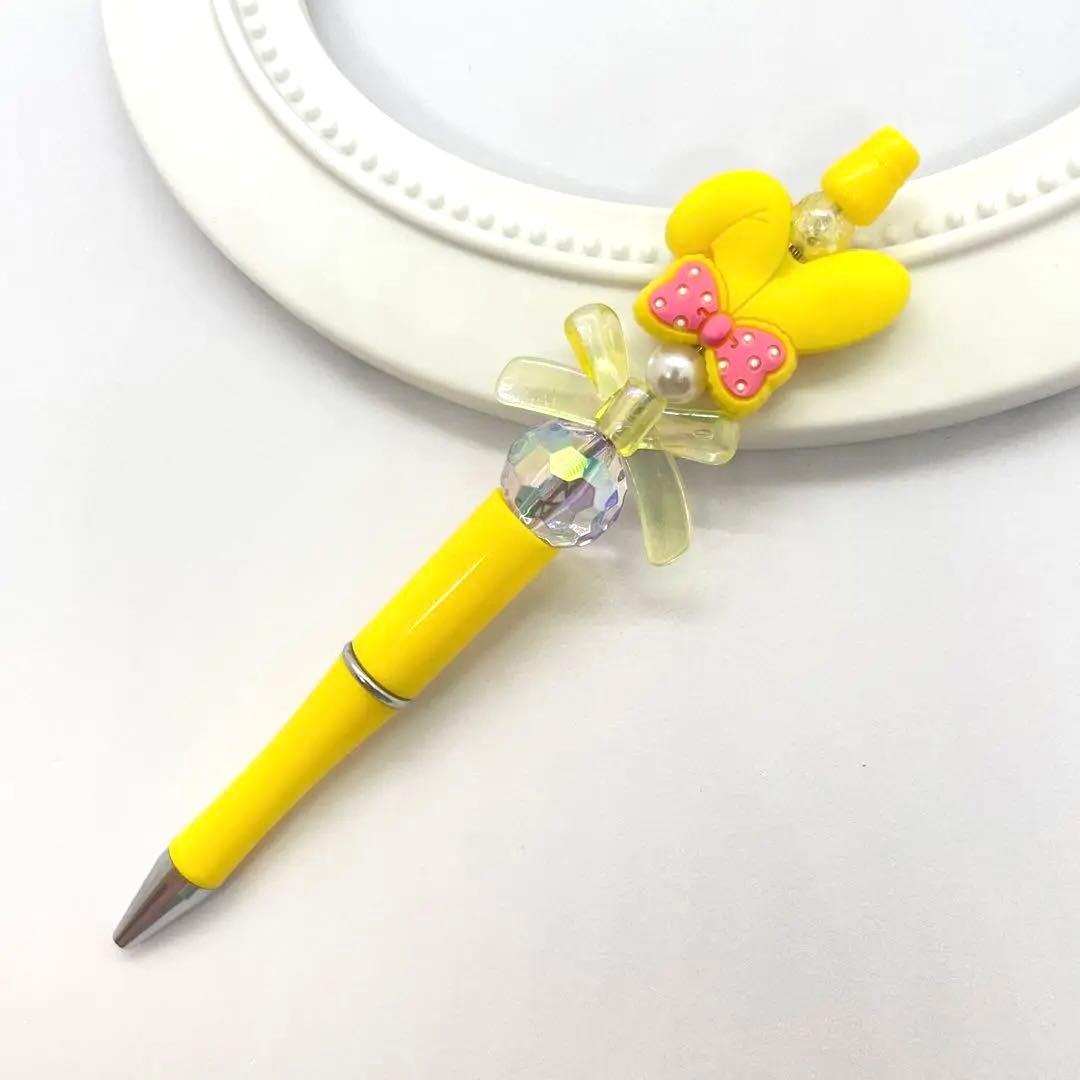 カスタムボールペン♡うさみみ♡  ハンドメイド　うさぎ　デコボールペン