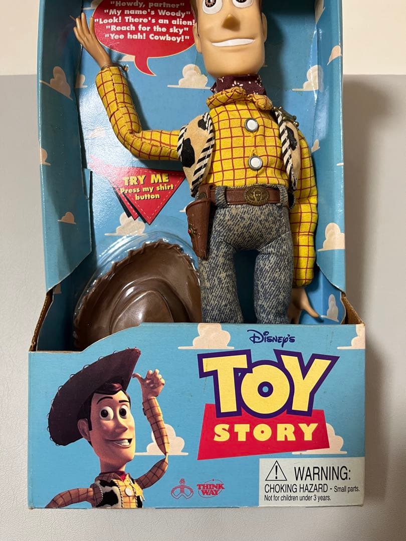 トイ・ストーリー TOYSTORY トーキング ウッディ初期　ボタン