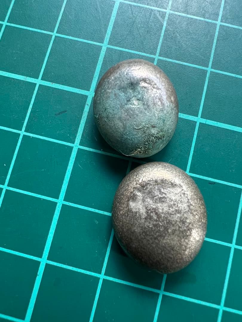 日本古金銀　文政天保豆板銀　2個