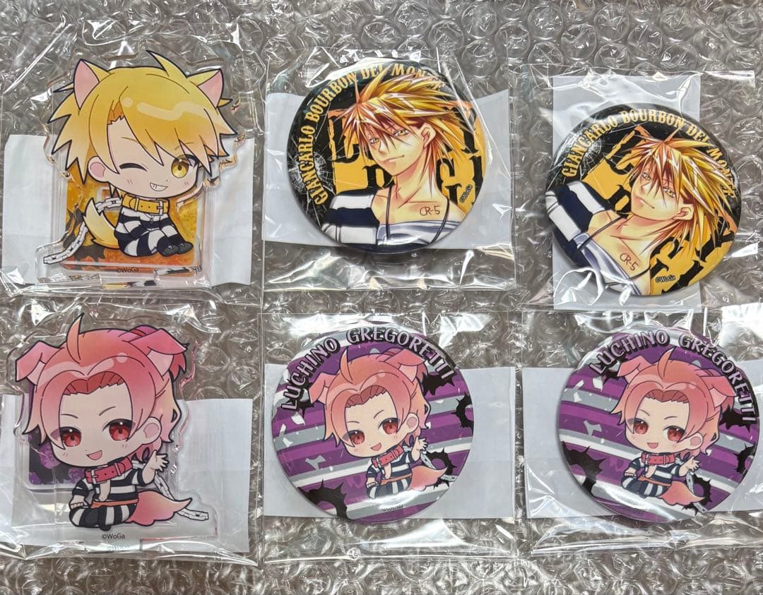 ラッキードッグ 1 オンラインくじ アクスタ 缶バッジ 14点セット