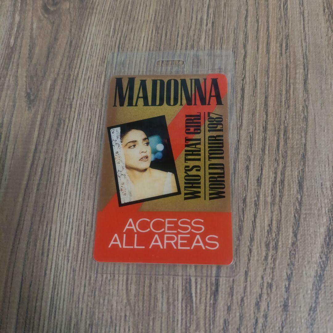 MADONNA WORLD TOUR 1987 バックステージ・パス 非売品