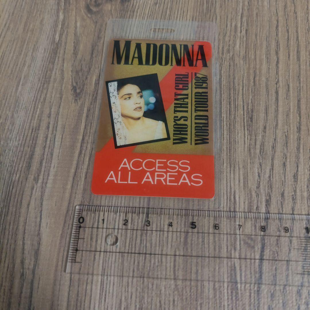 MADONNA WORLD TOUR 1987 バックステージ・パス 非売品