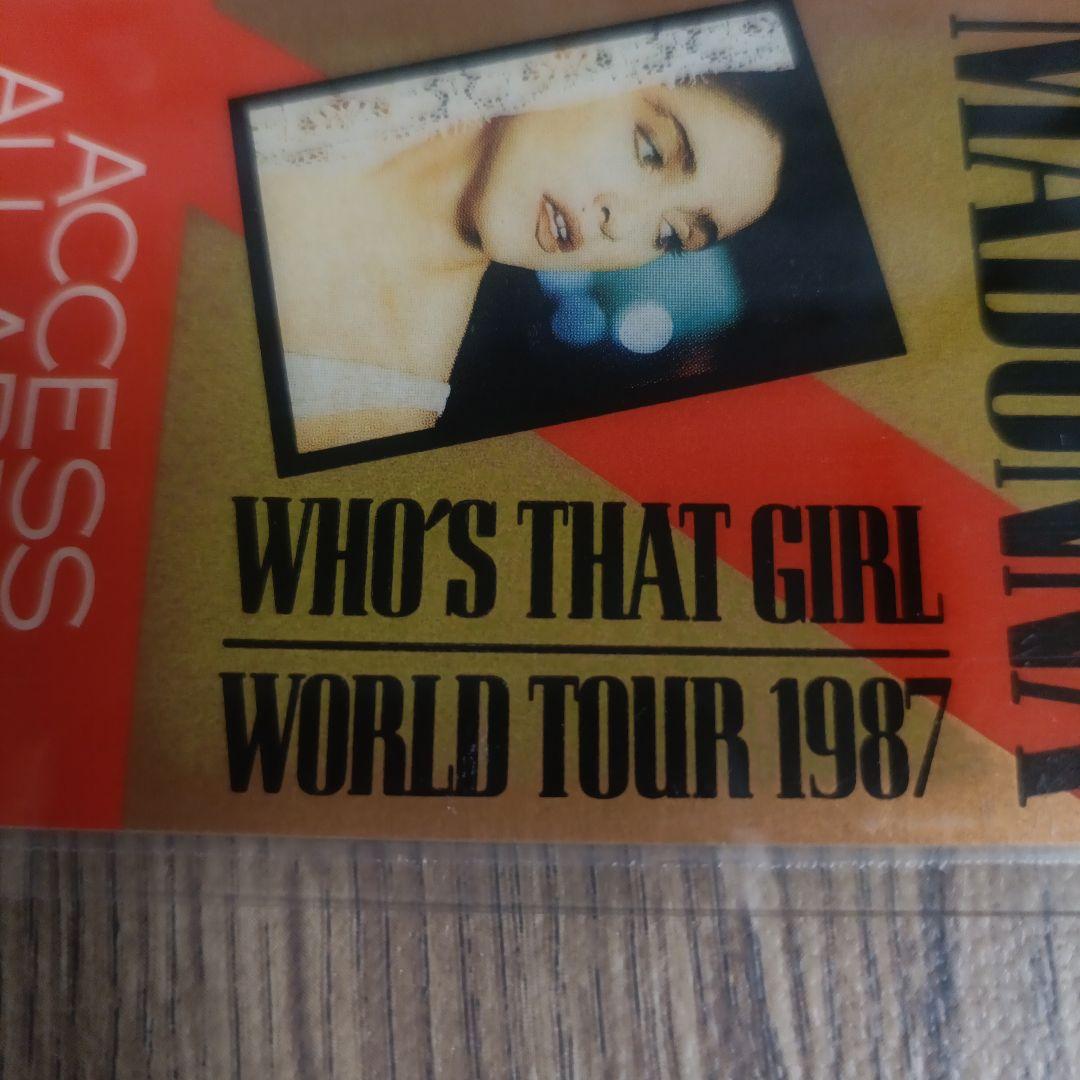 MADONNA WORLD TOUR 1987 バックステージ・パス 非売品