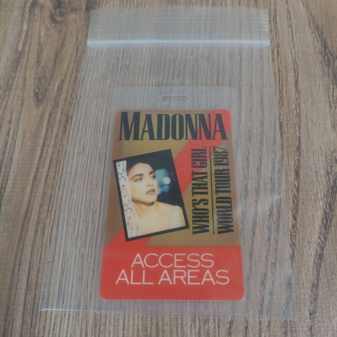 MADONNA WORLD TOUR 1987 バックステージ・パス 非売品