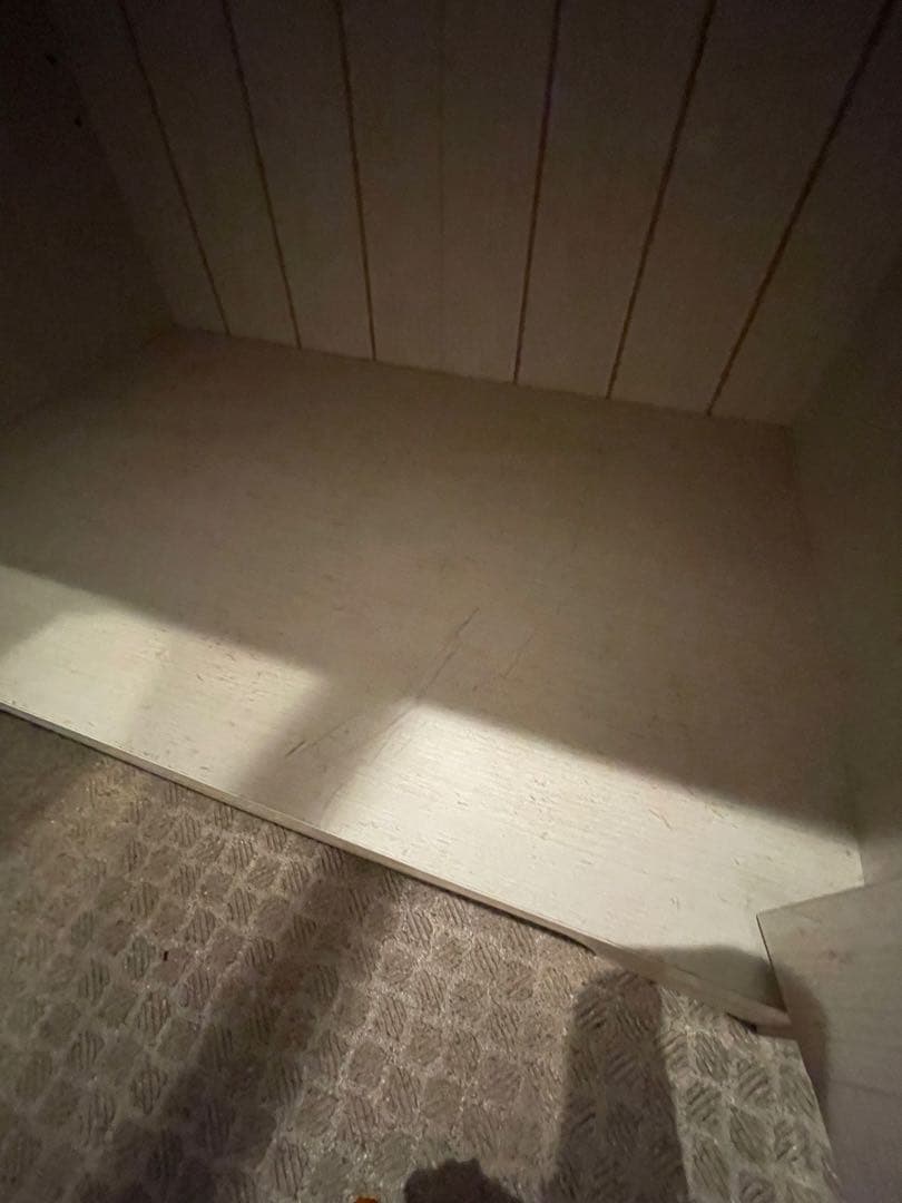 ニトリ　NATURAL SIGNATURE ホワイトキャビネット