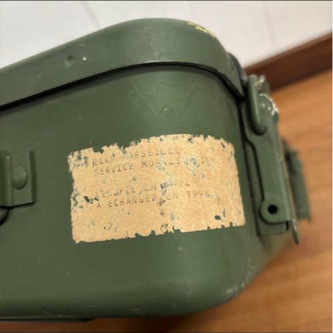 フランス軍　実物　メディカル　スチールケース　ラージ　送料無料