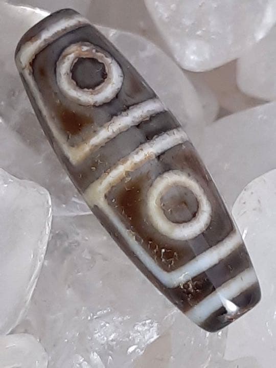 チベットジービーズ・西蔵天珠 至純天珠 老砿馬蹄紋 四眼天珠