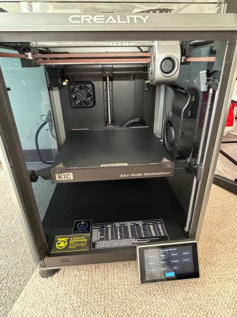 CREALITY K1C 3Dプリンター　カーボンフィラメント付！カメラ搭載！