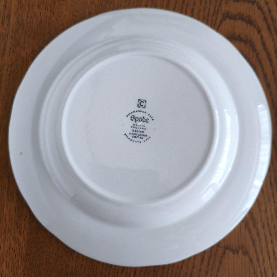 英国スポードブルーイタリアンプレート4枚セット