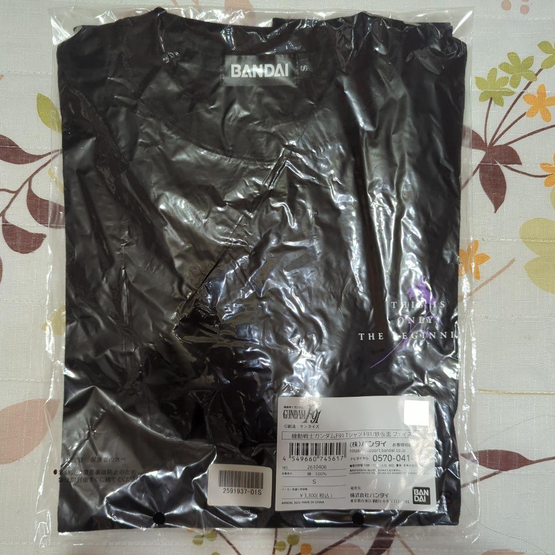 機動戦士ガンダムF91 Tシャツ F91/鉄仮面 フェイス柄 Sサイズ 新品