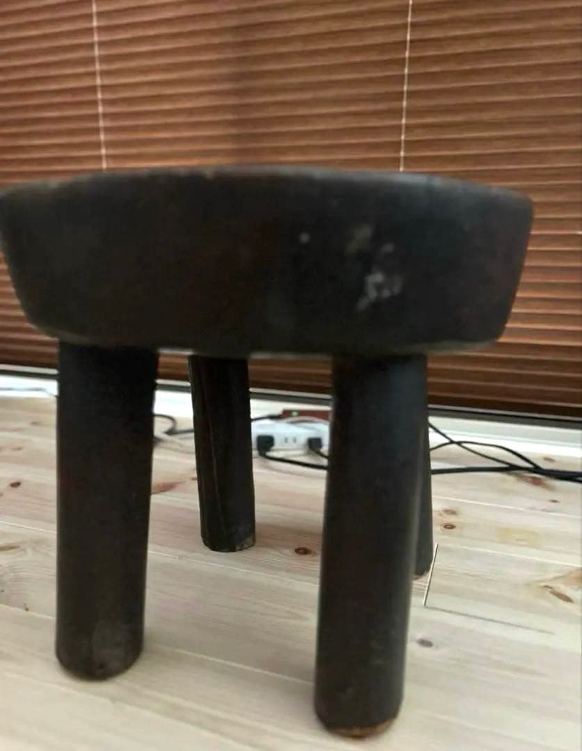 希少デザイン セヌフォ族　スツール　ビンテージ ブラウン