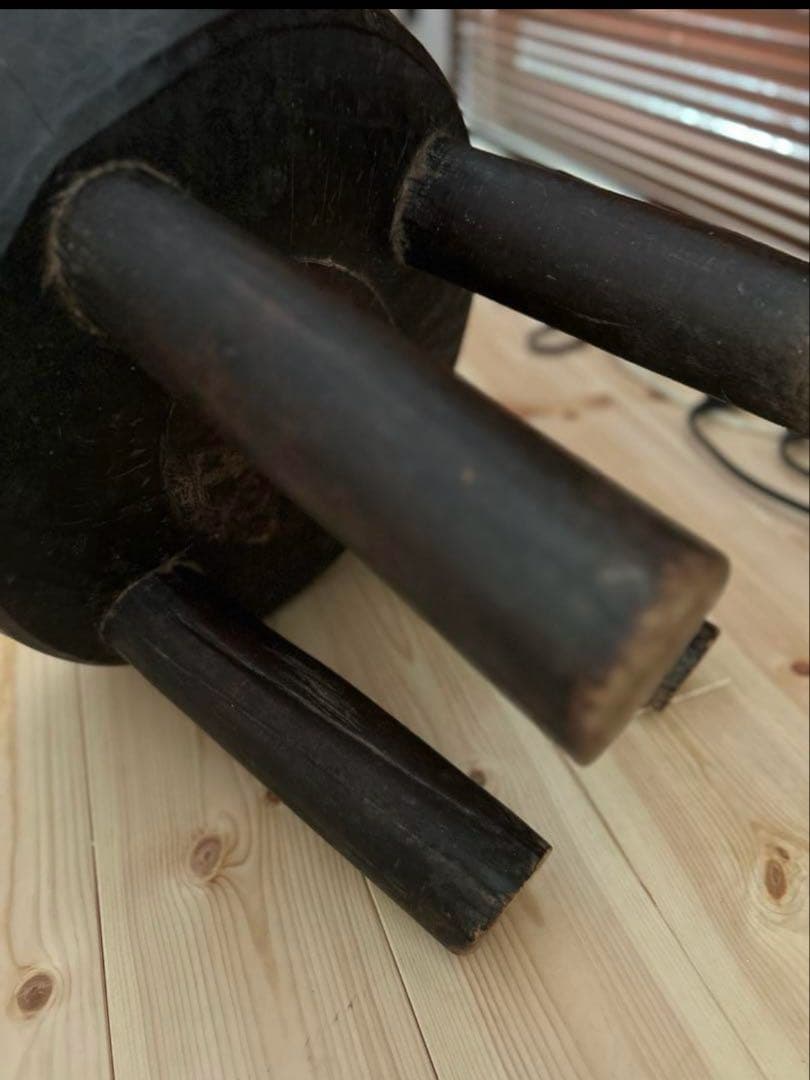 希少デザイン セヌフォ族　スツール　ビンテージ ブラウン