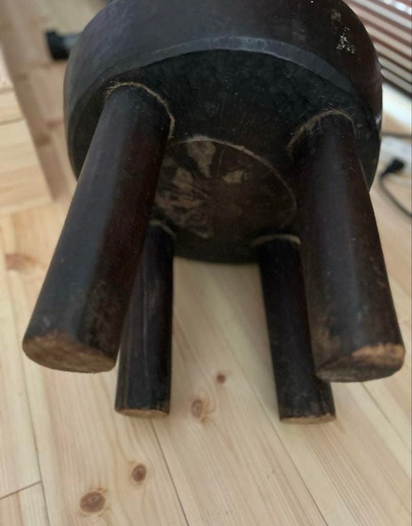 希少デザイン セヌフォ族　スツール　ビンテージ ブラウン