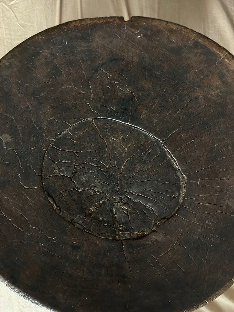 希少デザイン セヌフォ族　スツール　ビンテージ ブラウン