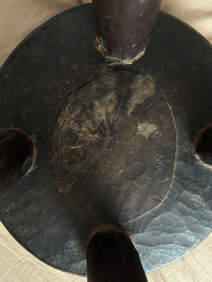 希少デザイン セヌフォ族　スツール　ビンテージ ブラウン