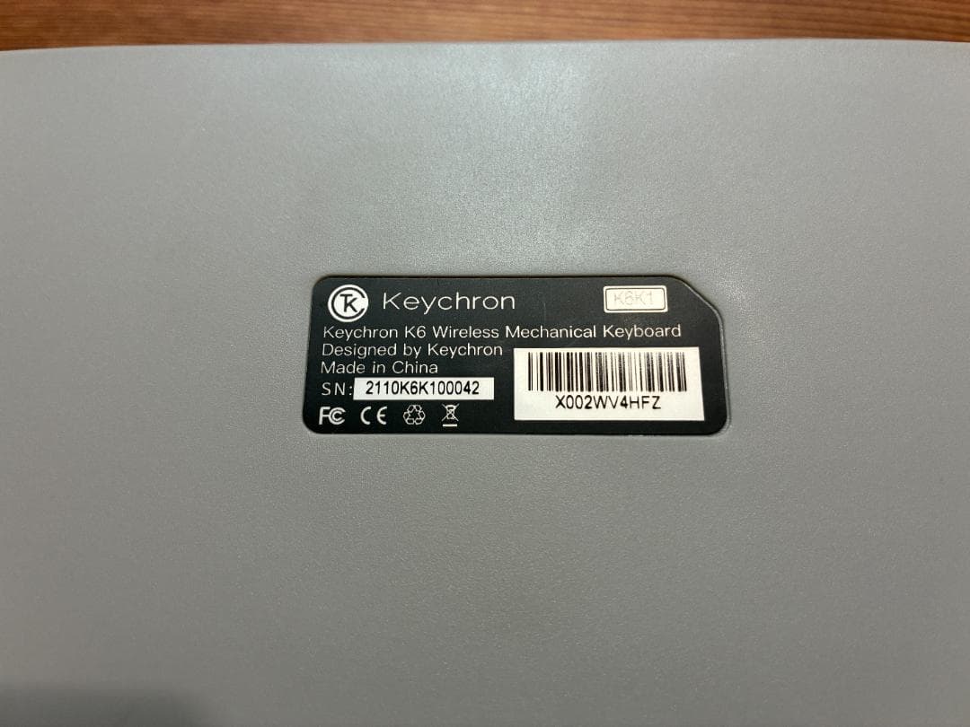 希少モデル Keychron K6 赤軸 US配列 ノンバックライト