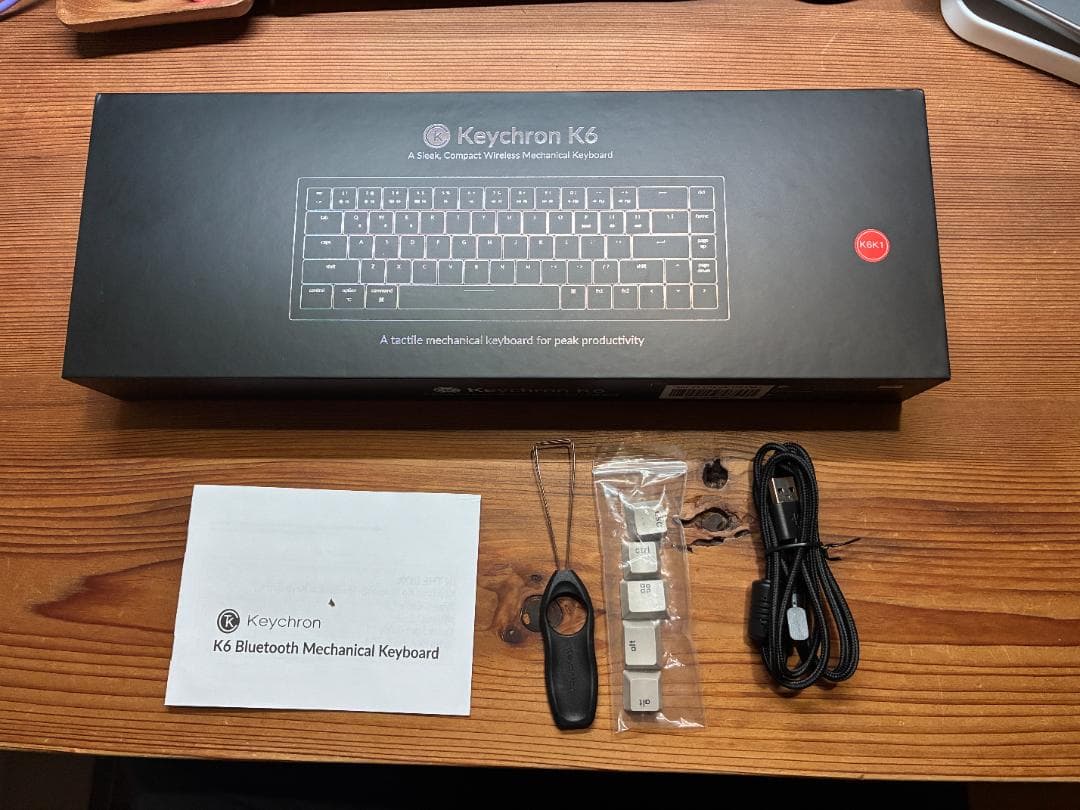 希少モデル Keychron K6 赤軸 US配列 ノンバックライト