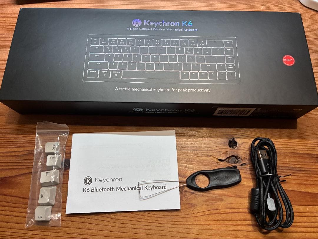 希少モデル Keychron K6 赤軸 US配列 ノンバックライト