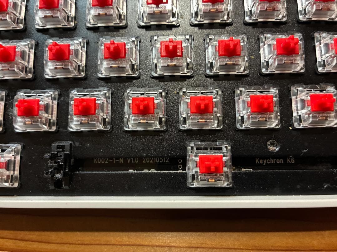 希少モデル Keychron K6 赤軸 US配列 ノンバックライト