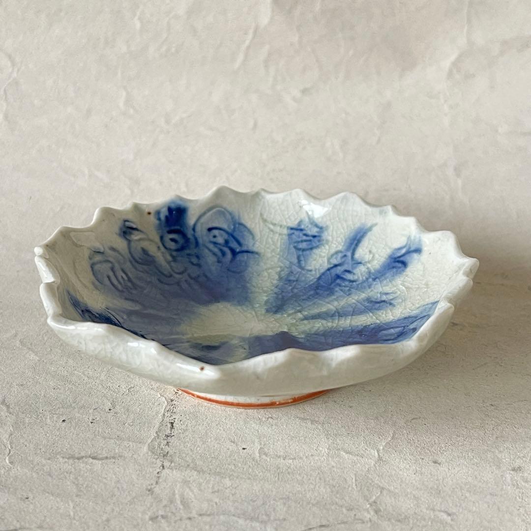 【新品未使用】イムサエム 染付 輪花小皿　入手困難