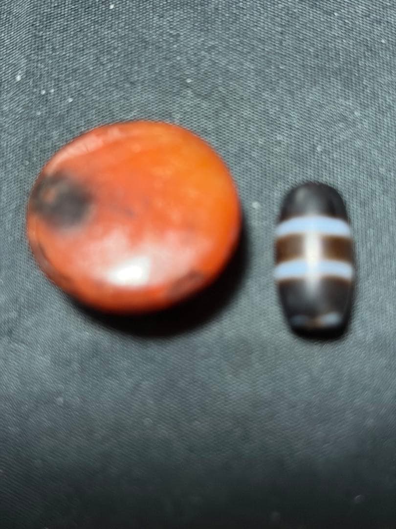 秘蔵天珠‼️西蔵秘蔵風化線天珠、極上羊眼板珠セット