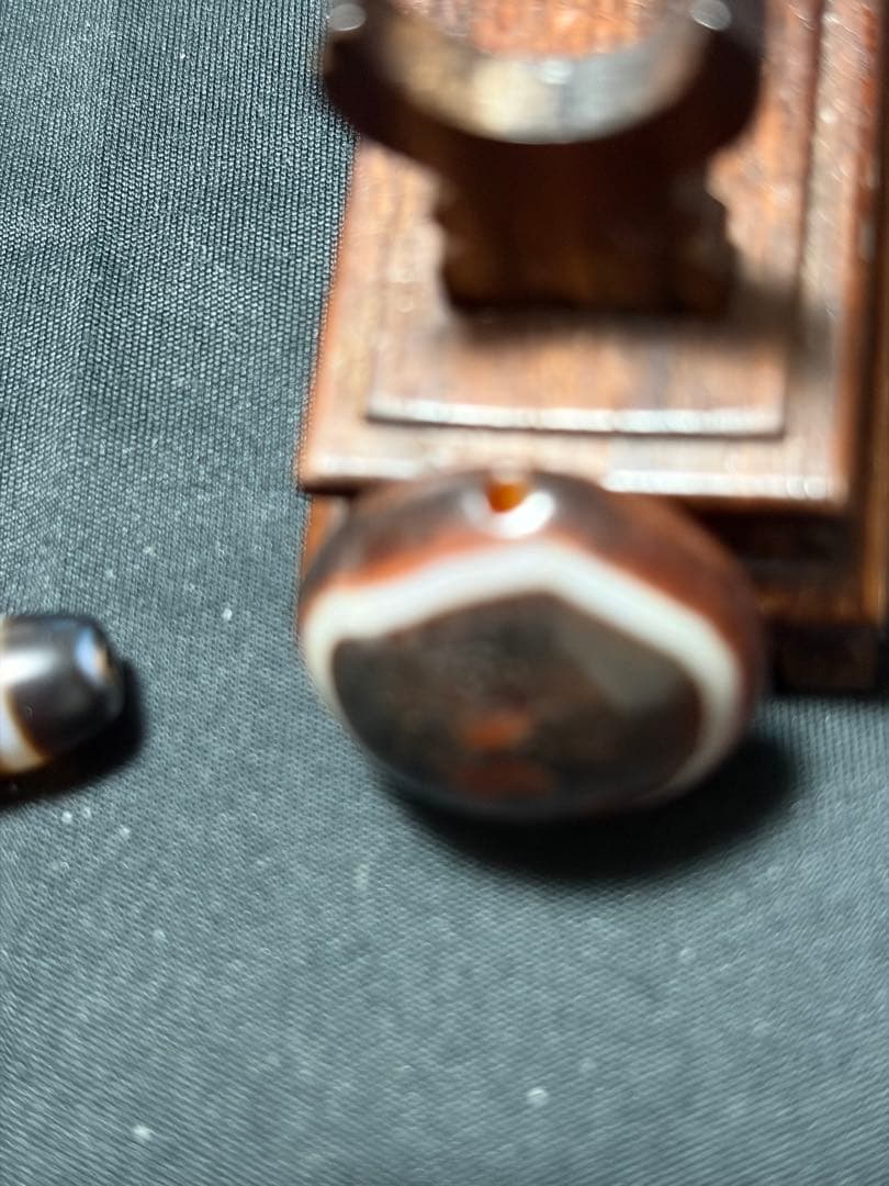 秘蔵天珠‼️西蔵秘蔵風化線天珠、極上羊眼板珠セット