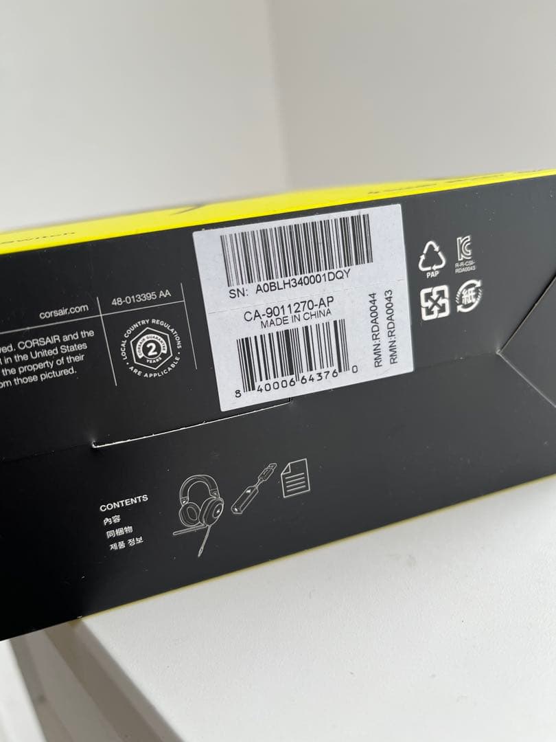 【新品未開封】Corsair HS65 Surround ゲーミングヘッドセット