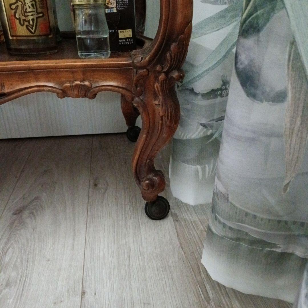 ギャグサーカス。姫系アンティーク クラシック木製キッチンワゴン