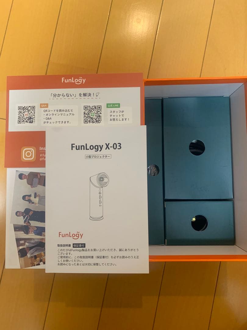 FunLogy X-03 小型プロジェクター 開封のみ・未使用 動作確認済