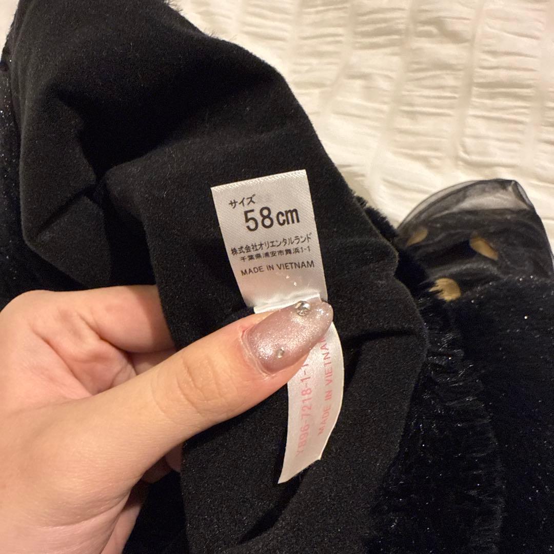 ディズニー ミニー ファンキャップ 黒