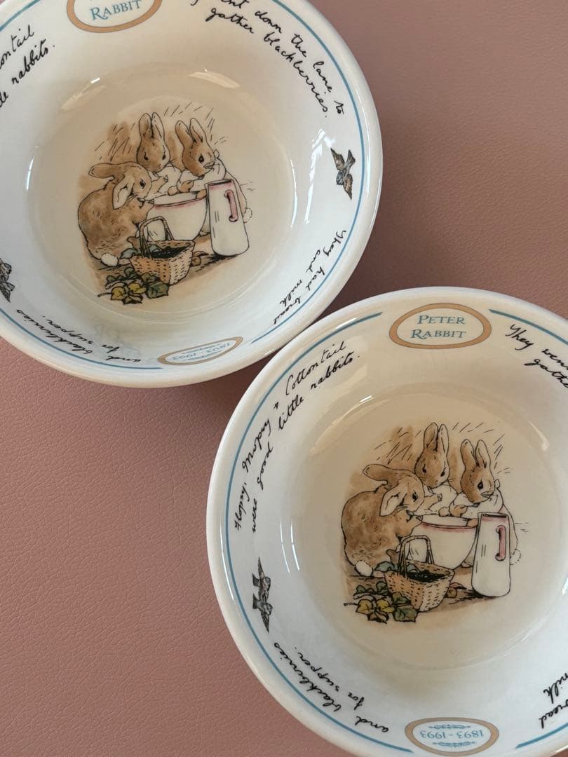 ウエッジウッド ピーターラビット ボウル&お皿 2セット