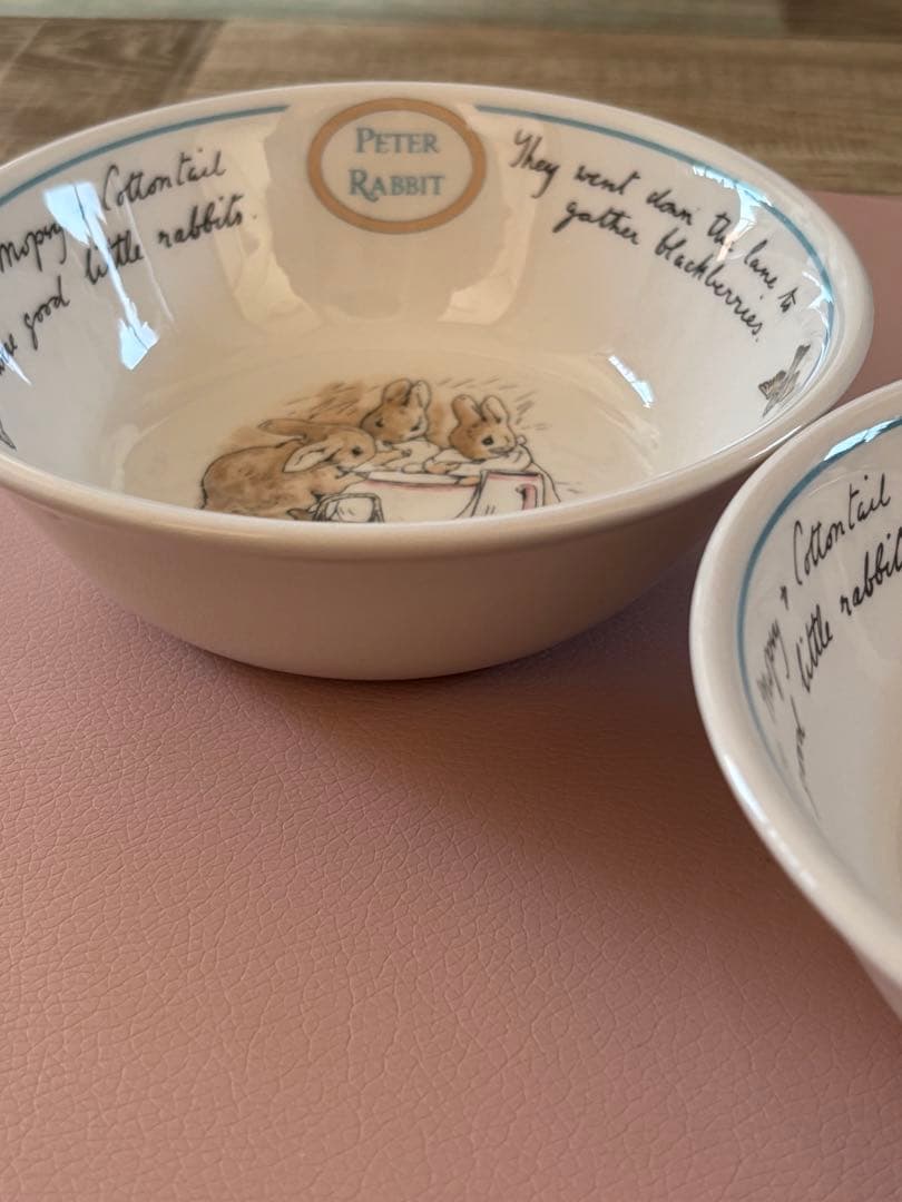 ウエッジウッド ピーターラビット ボウル&お皿 2セット