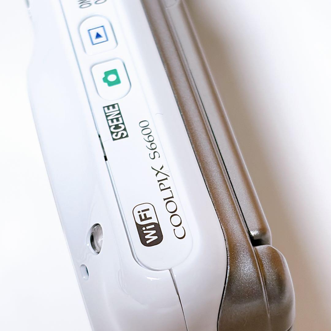 ニコン COOLPIX S6600 WH ホワイト クールピクス Wi-Fi