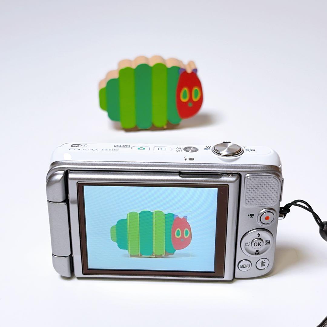 ニコン COOLPIX S6600 WH ホワイト クールピクス Wi-Fi