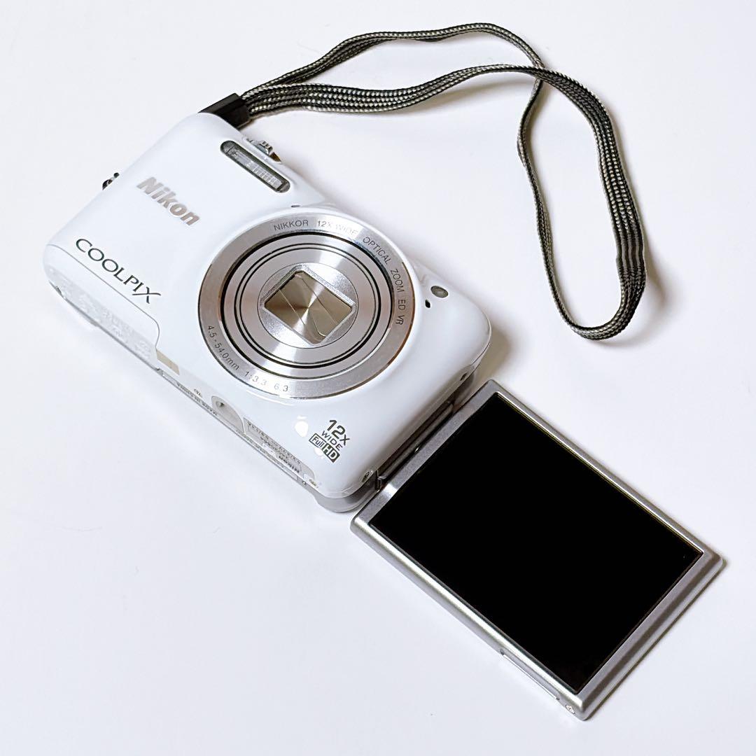 ニコン COOLPIX S6600 WH ホワイト クールピクス Wi-Fi