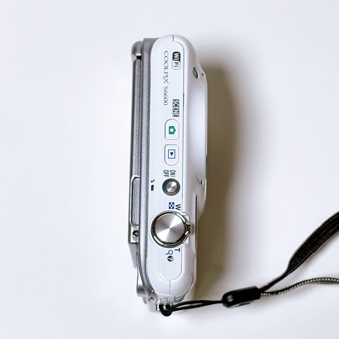 ニコン COOLPIX S6600 WH ホワイト クールピクス Wi-Fi