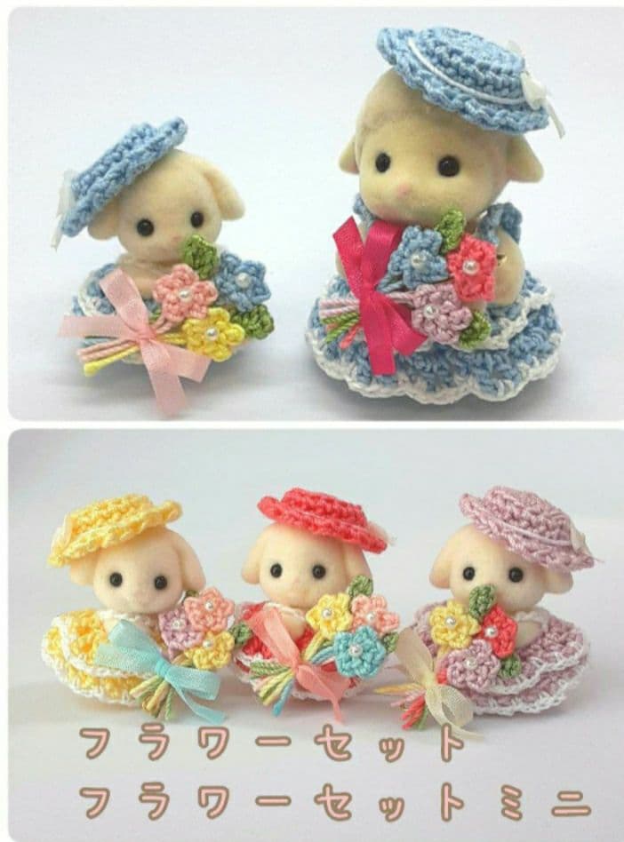 フラワーセット　フラワーセットミニ　ハンドメイドドール服