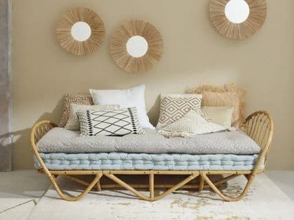 【2点セット】フランス　エスニック柄クッション