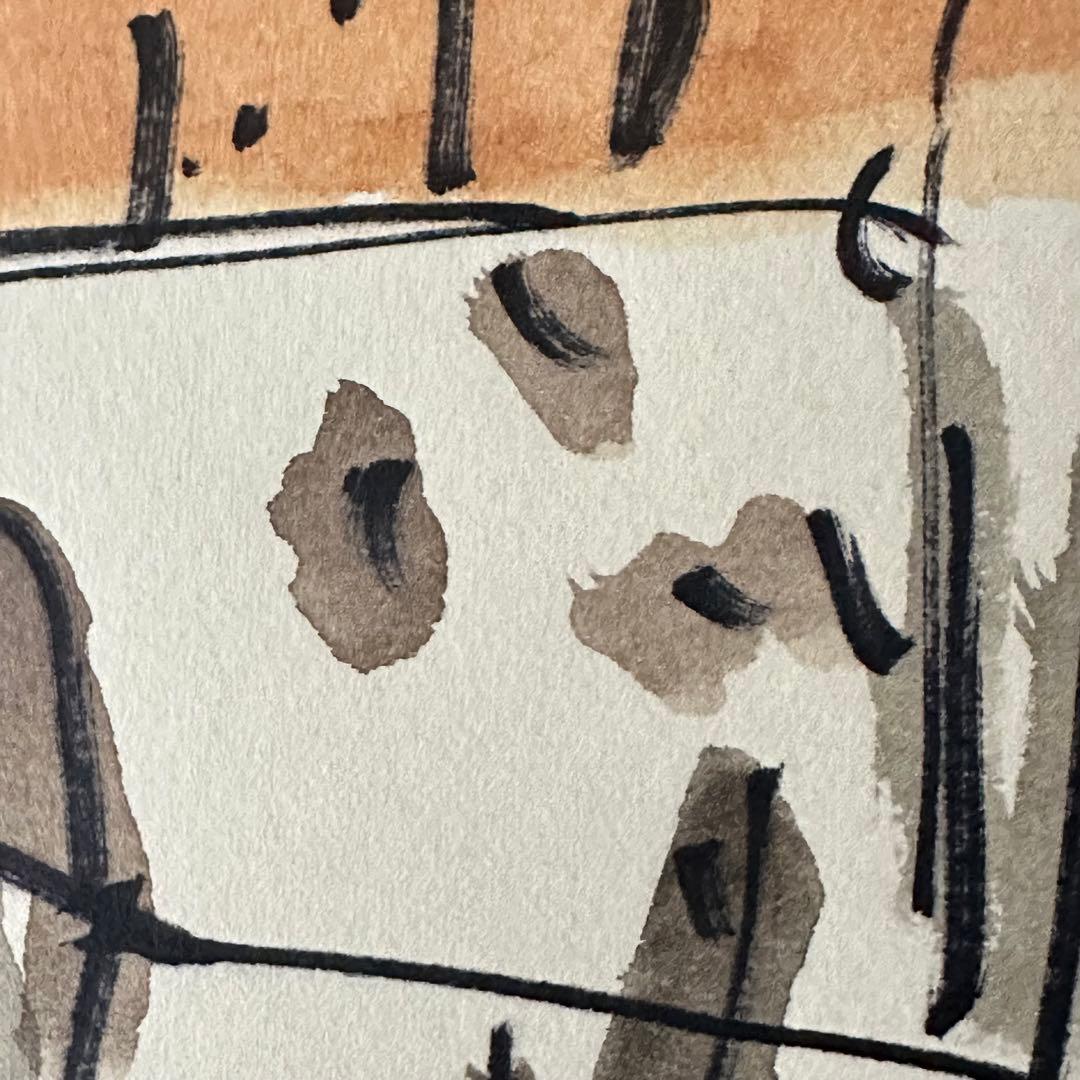 2238様感謝‼️真作カムイ坂本直行「羊蹄山神威岳」水彩画　日付署名証明書