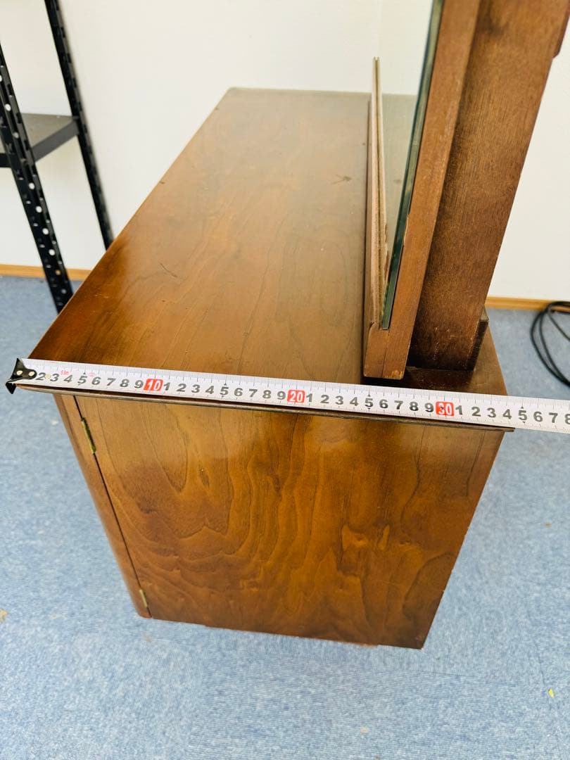 福岡発　鏡台 ドレッサー 小物入れ 木製 ビンテージ 昭和レトロ インテリア