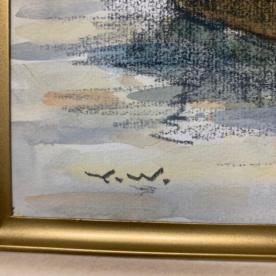 絵画　水彩肉筆画　真作　和田行雄『水郷』平成21年作