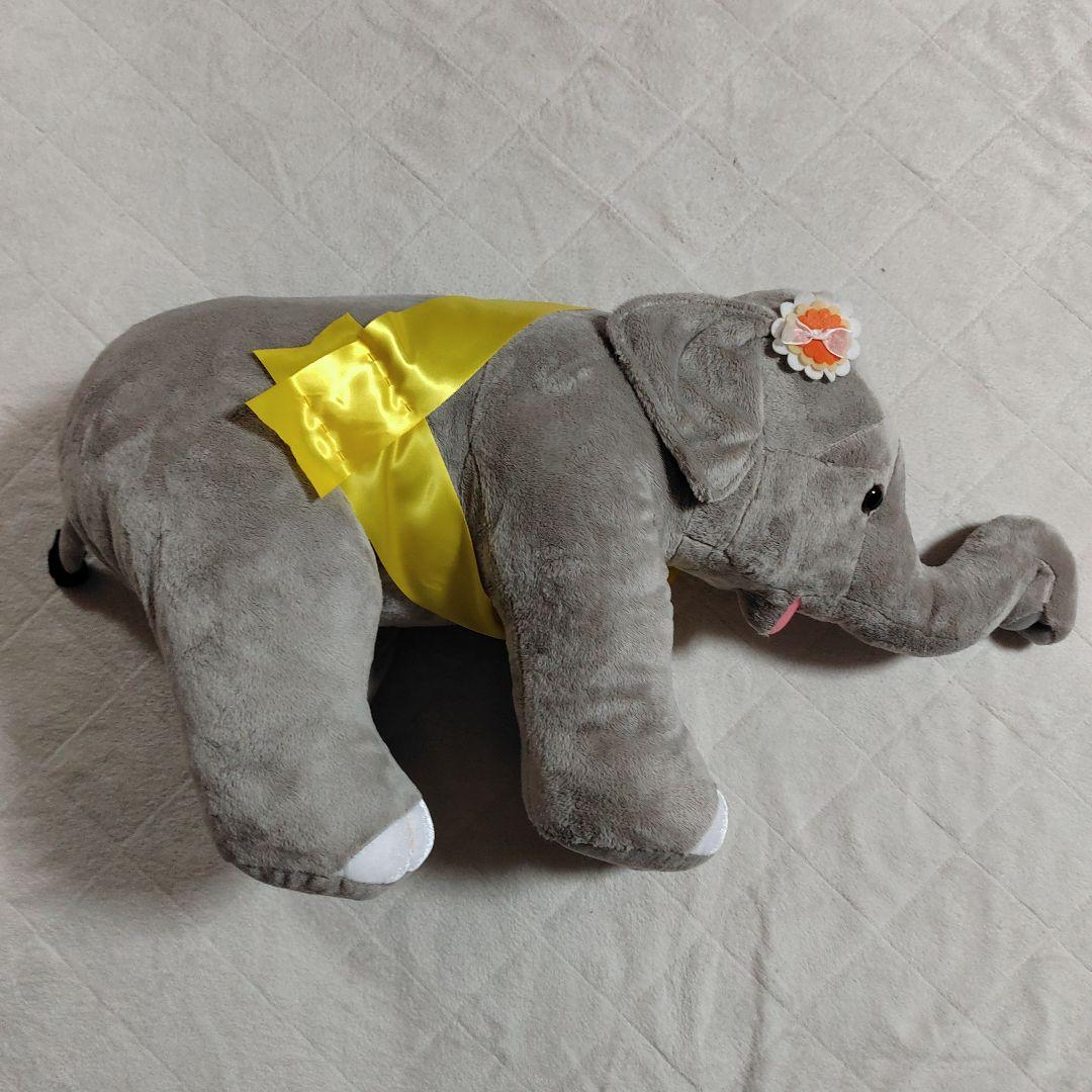 市原ぞうの国限定 ゆめ花 10才記念 特大ぬいぐるみ (カロラータ製)