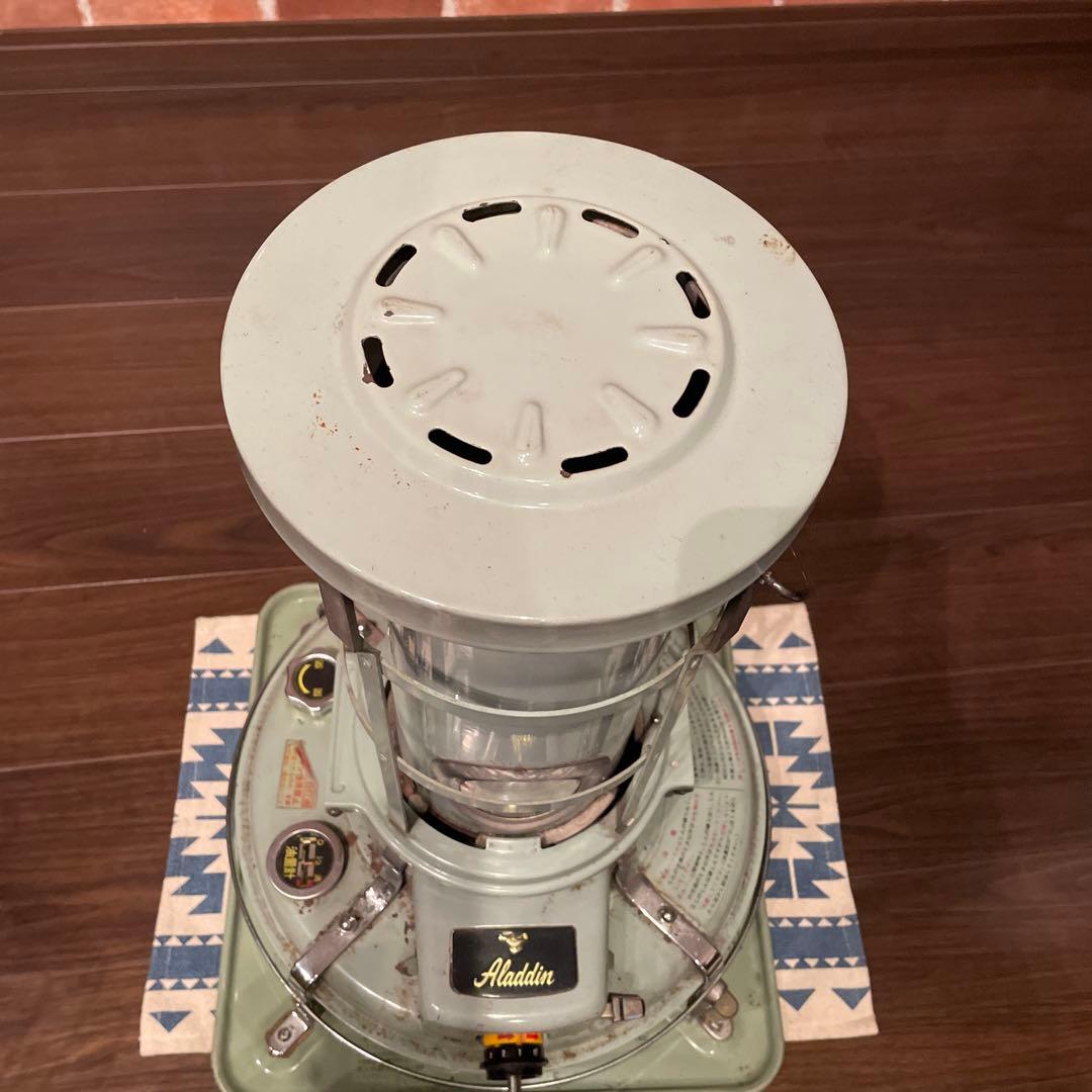 アラジンAladdin ミントグリーン 石油ストーブ アンティーク ジャンク品