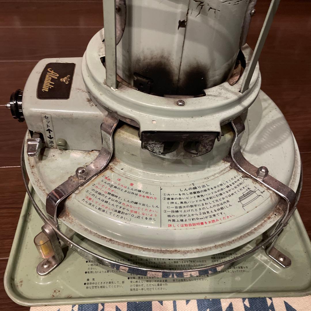 アラジンAladdin ミントグリーン 石油ストーブ アンティーク ジャンク品