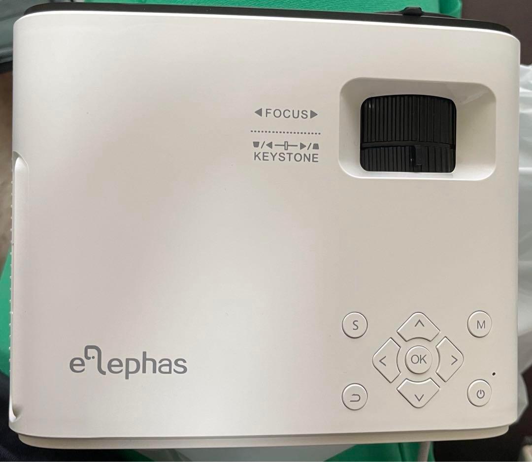 新品未使用 ELEPHAS 小型 プロジェクター 三脚 台形補正 高画質