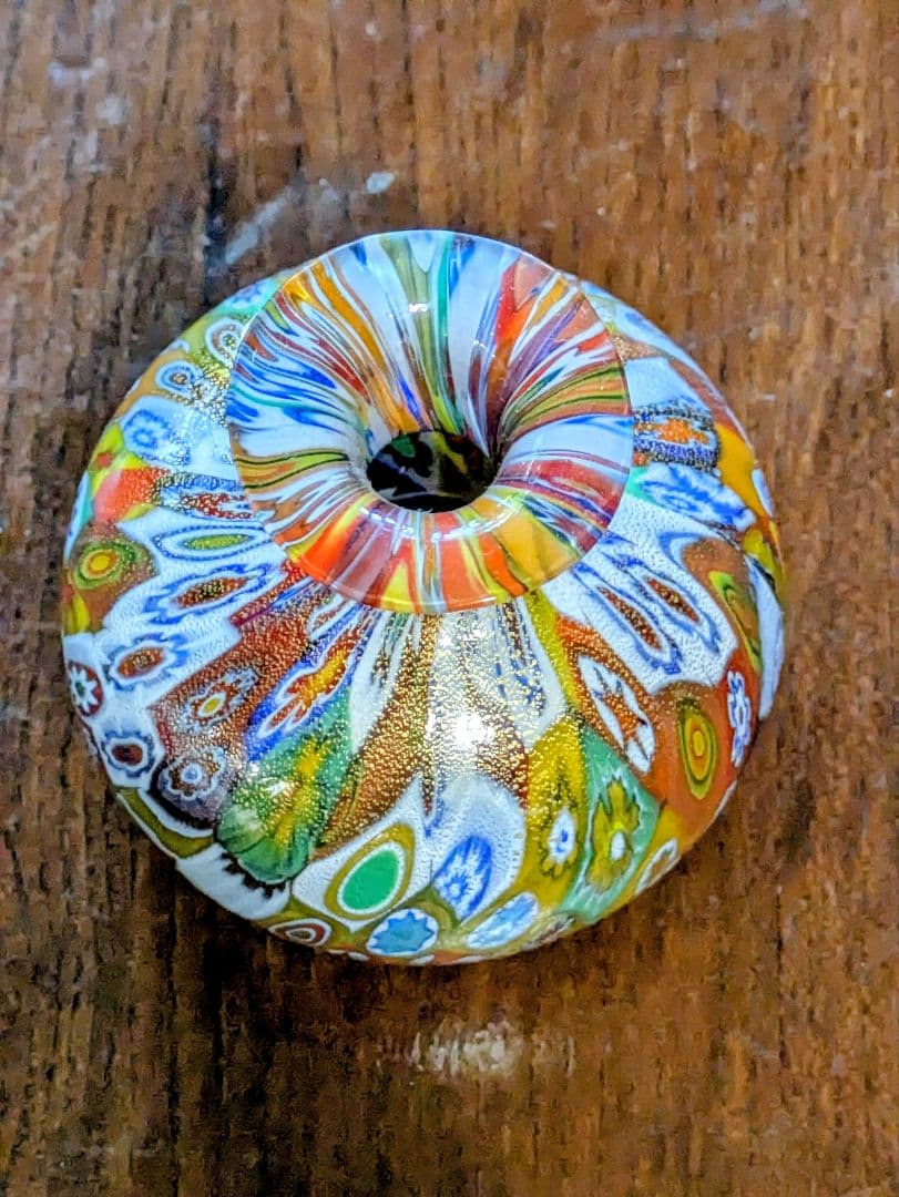 金彩！MURANO ムラーノ ミルフィオリ 花瓶 ベネチアン ガラス