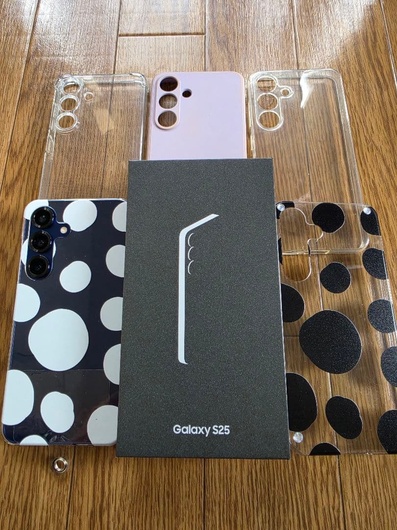 Galaxy S25 ケース5個つき　新品同様 ネイビー