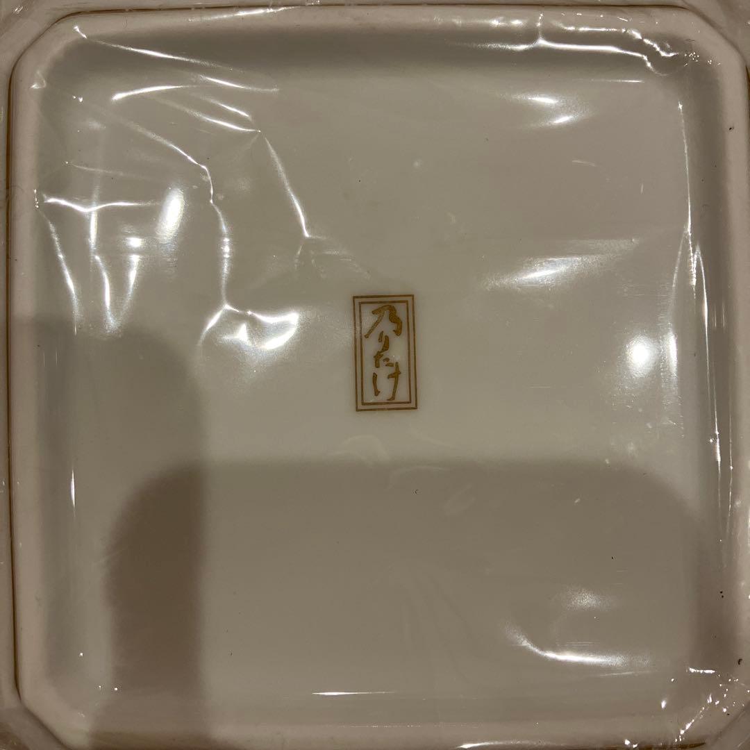 乃りたけ　金色装飾 四角い皿 5枚セット