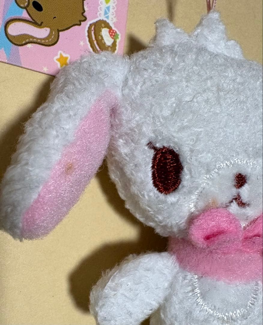 サンリオ　シュガーバニーズ　しろうさ　ミニミニマフラーぬいぐるみ　2007年製