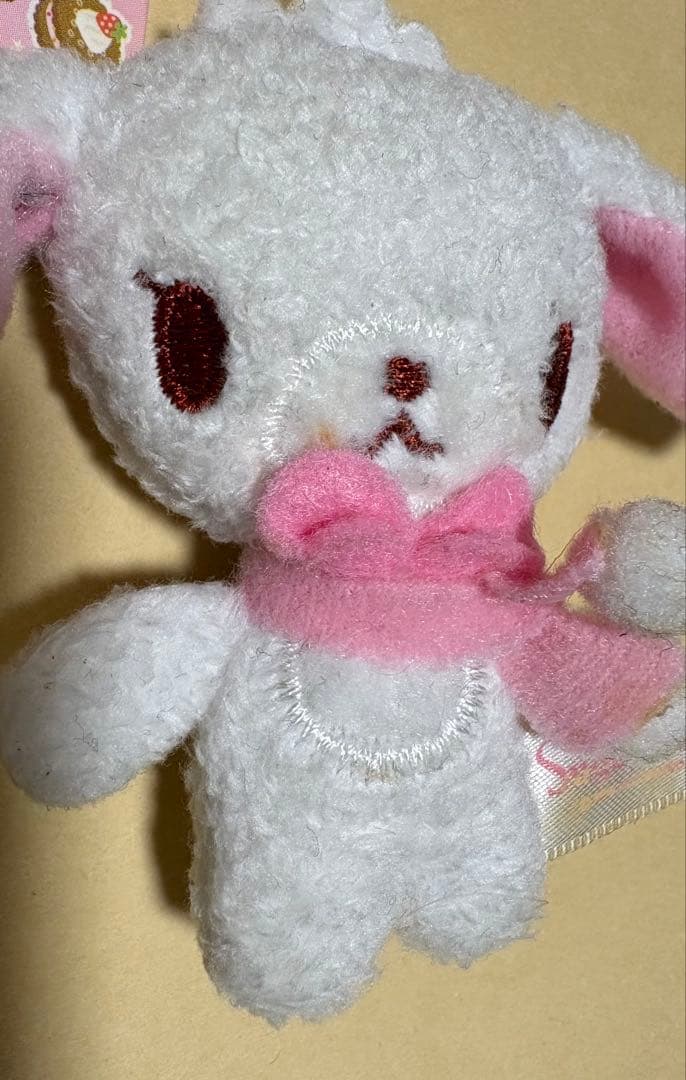 サンリオ　シュガーバニーズ　しろうさ　ミニミニマフラーぬいぐるみ　2007年製